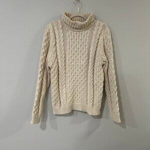 Urban Revivo Beige Cable Knit Turtleneck Sweater Women's Size XL